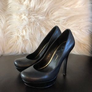 JESSICA SIMPSON Platform Black Heels